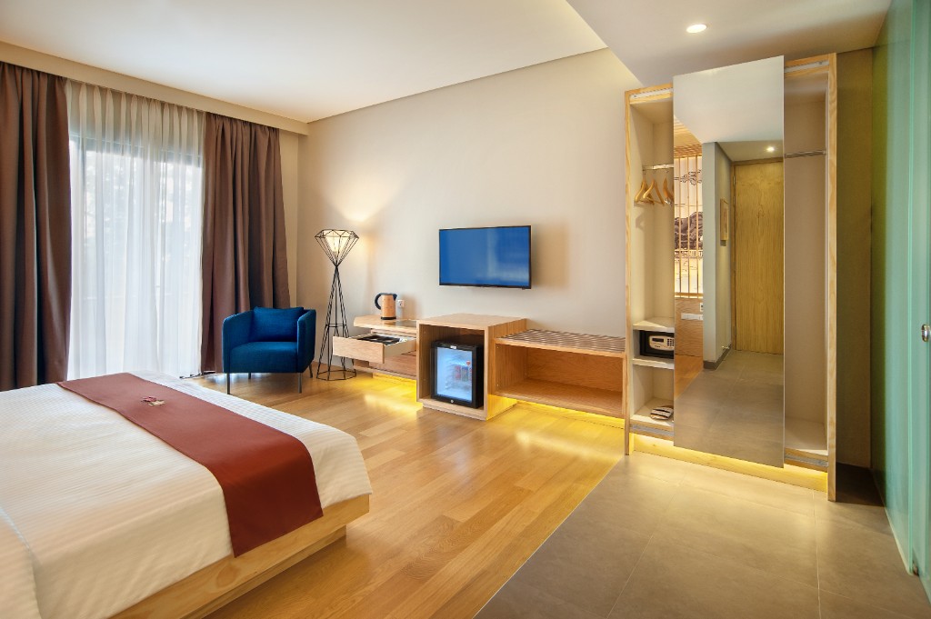 Family suite with double bed setup