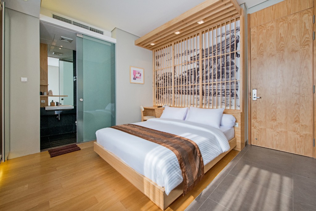 Family suite bright interior close-up